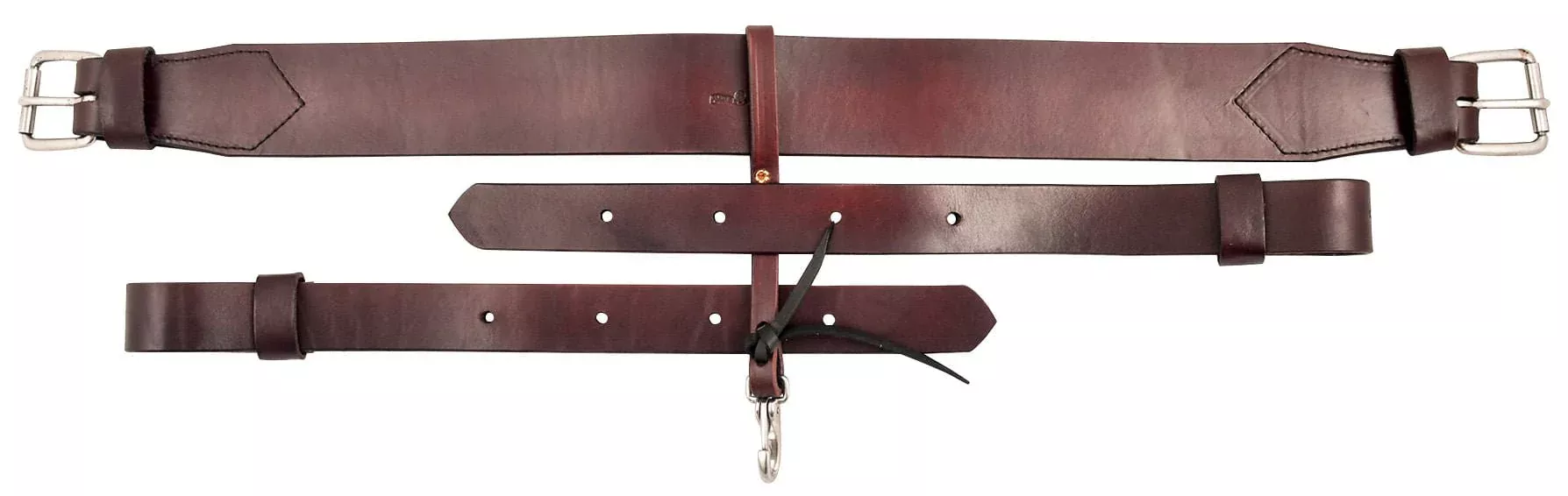 Circle Y 3″ Smooth Flank Cinch Set, Walnut