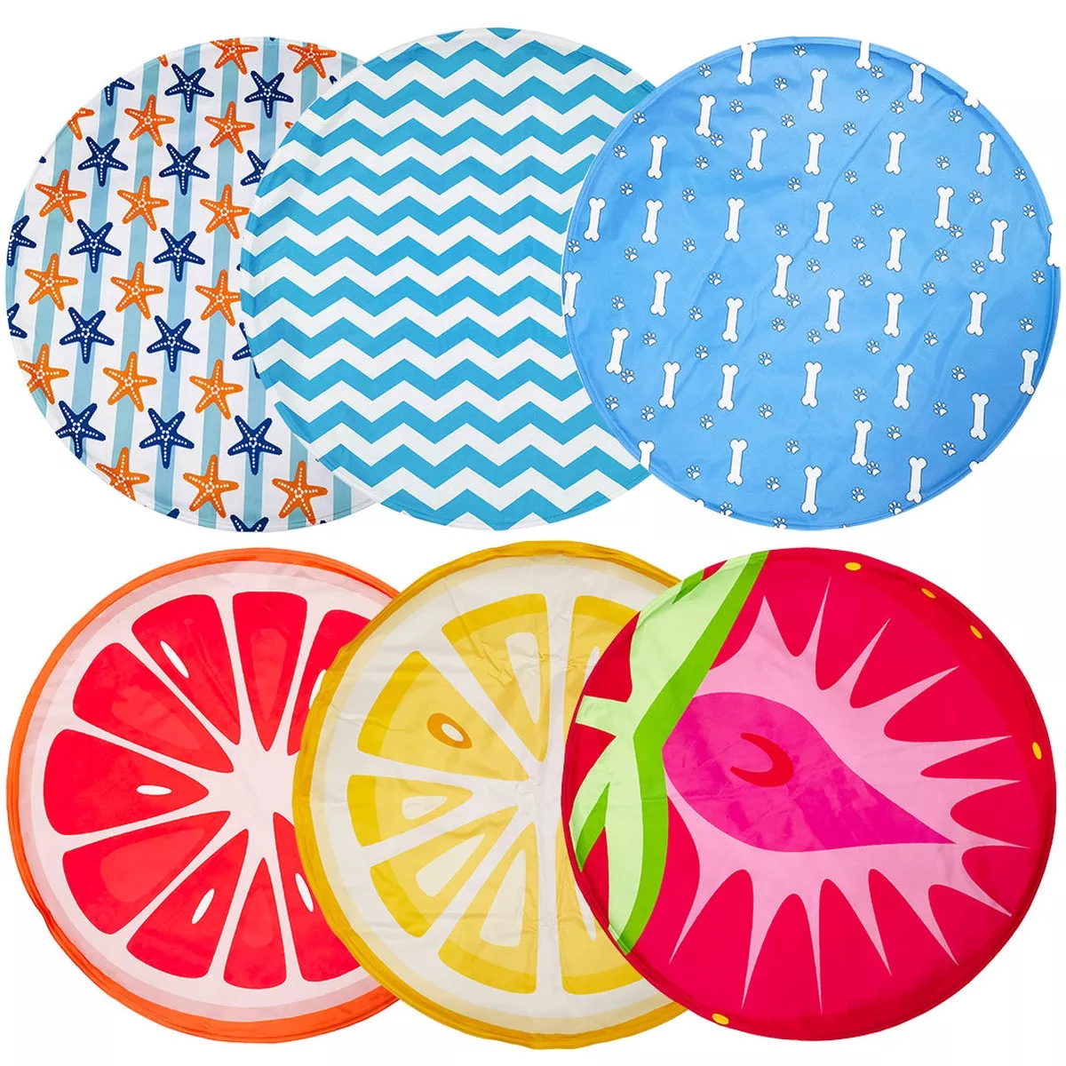 COOLING MAT ROUND MIXED COLORS