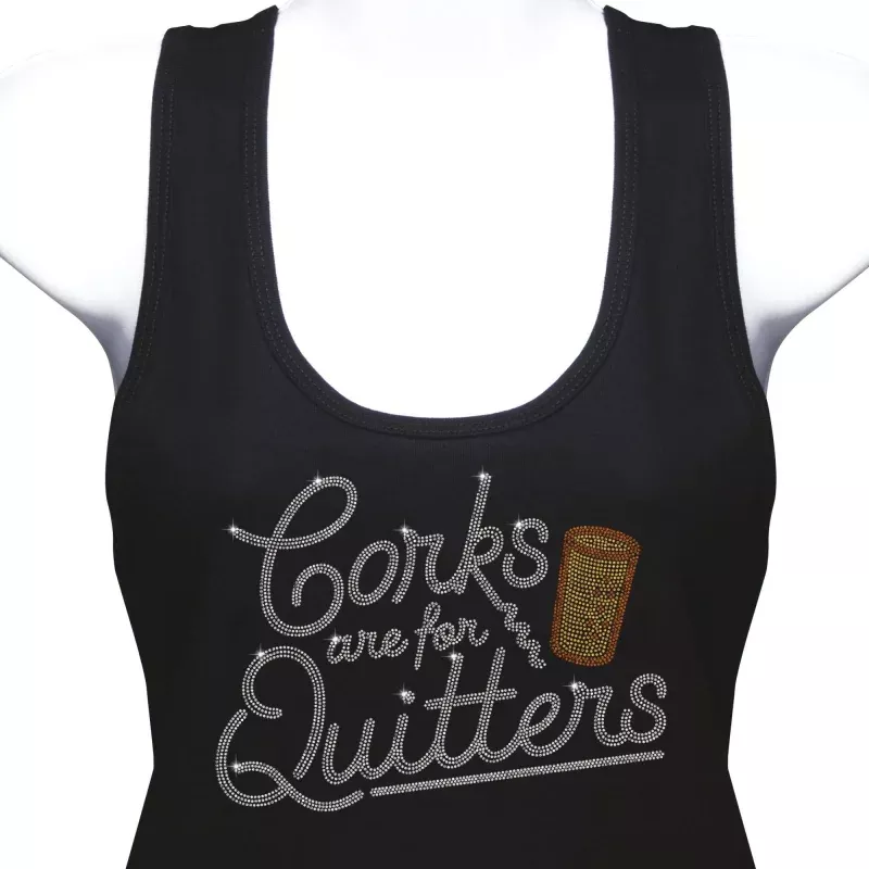 Corks are for Quitters Tank Top Black