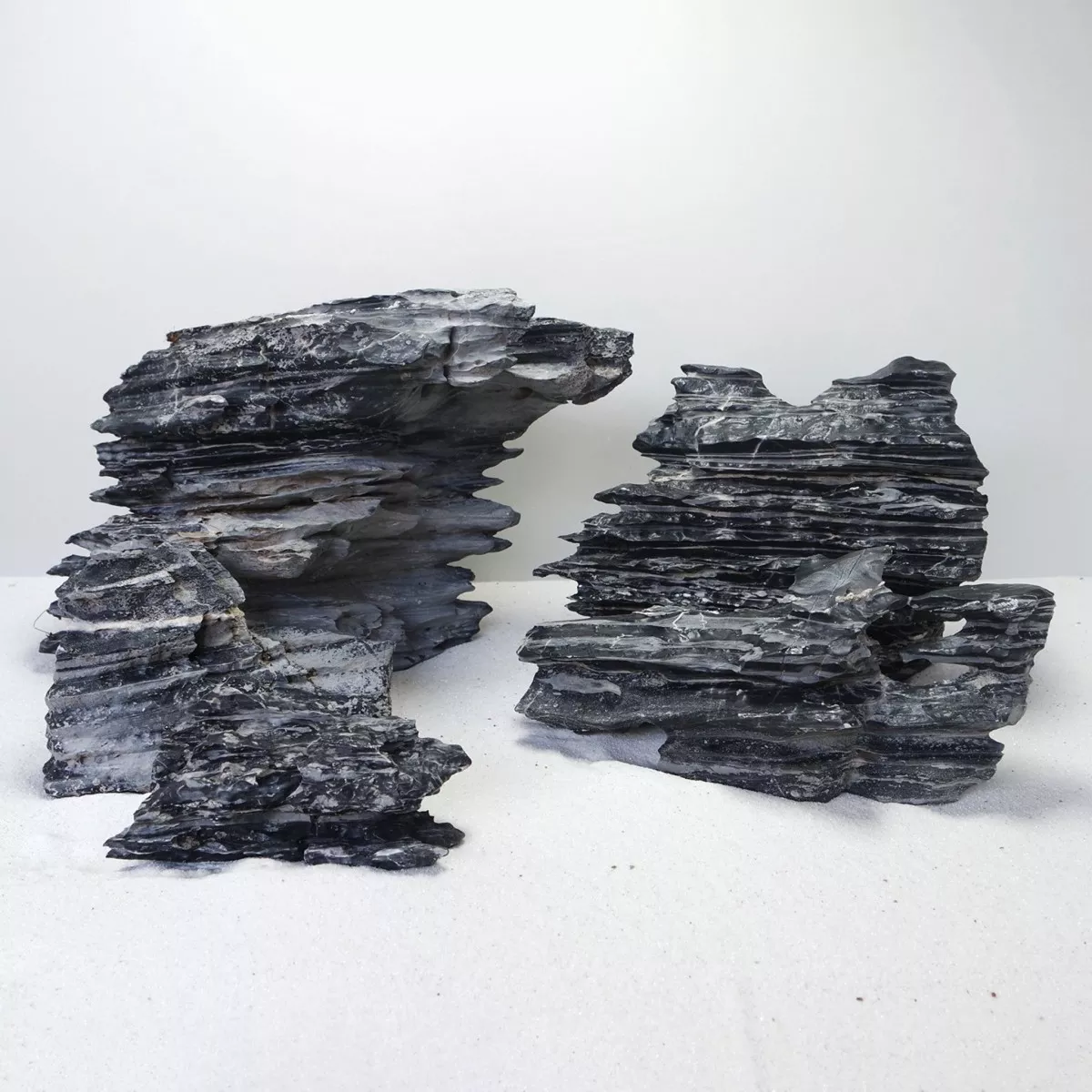 Cyan Multilayer Rock Medium, approx. 6 Pieces / box