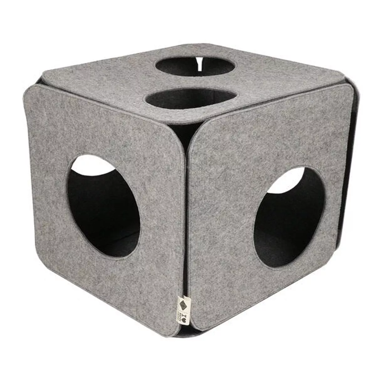 D&D Home I Love Happy Cats Nala Felt Play Cube
