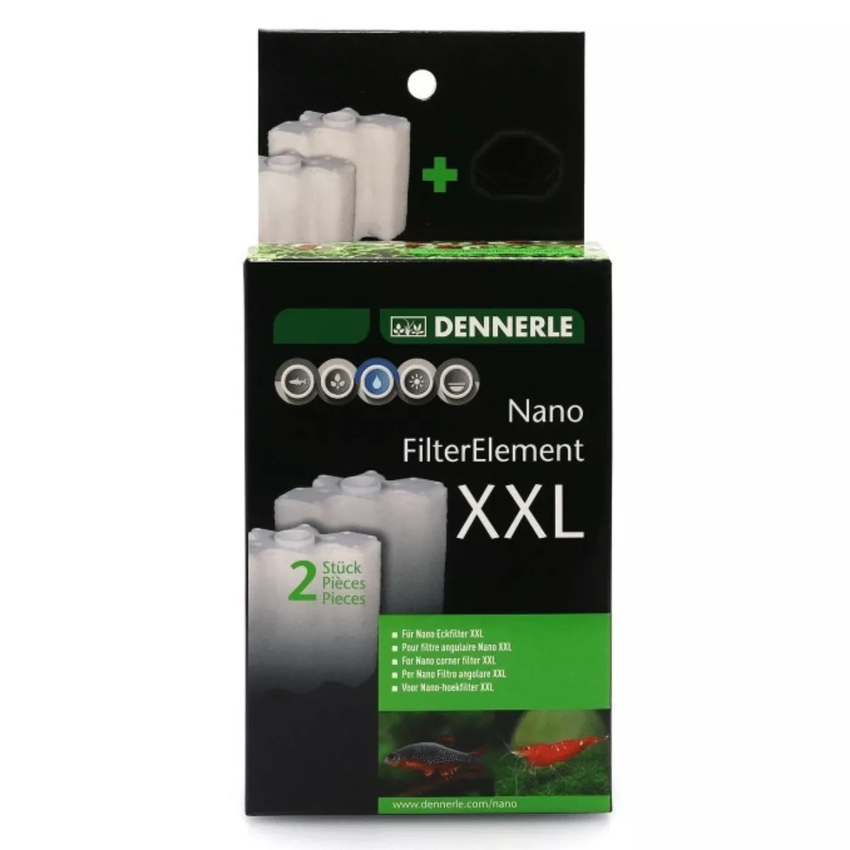 Dennerle Nano Filter Element XXL Pack of 2
