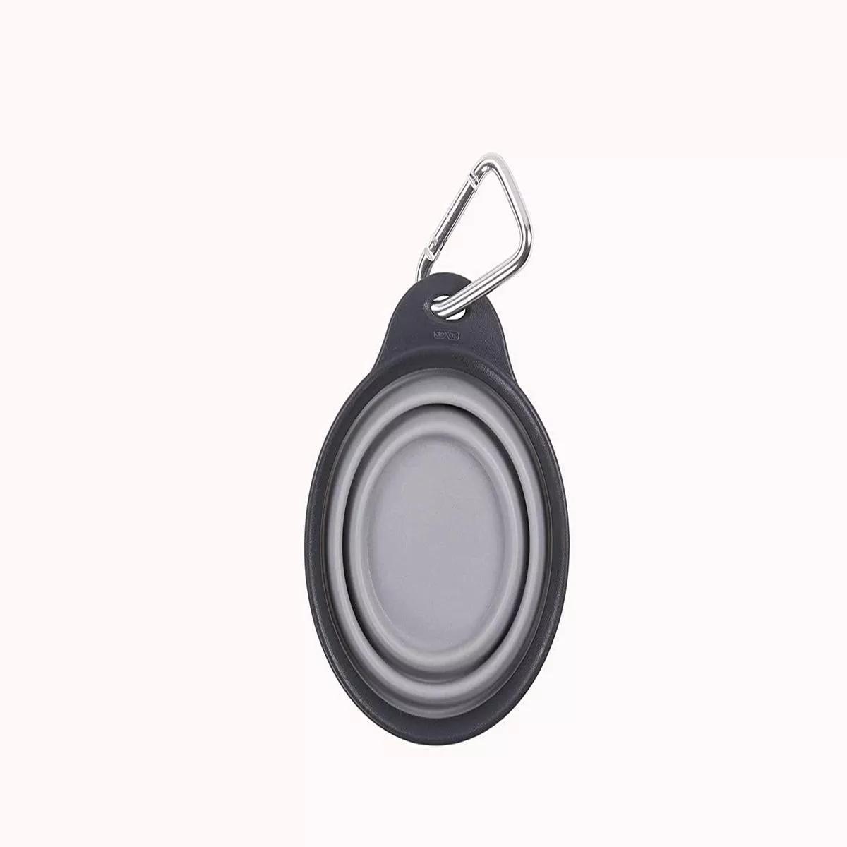 Dexas Collapsible Travel Pet Cup, Light Gray