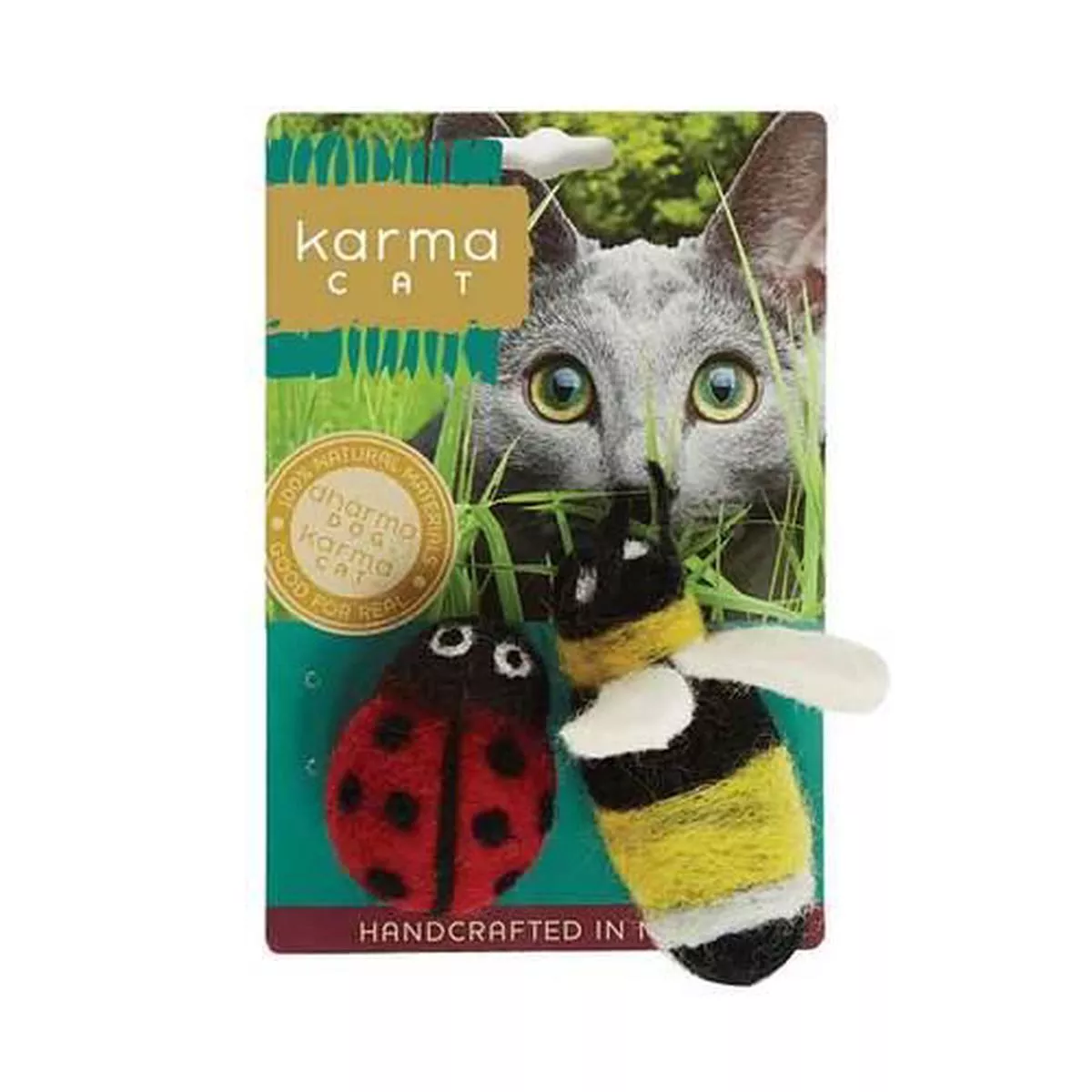 Dharma Dog Karma Cat Ladybug & Bee Cat Toy