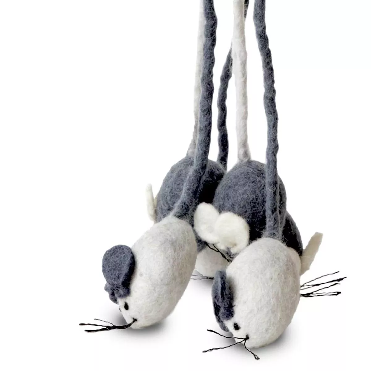 Dharma Dog Karma Cat Mouse Teaser Wool Cat Toy