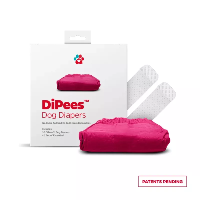 DiPees Dog Diapers Pink / Small / 10 Pack