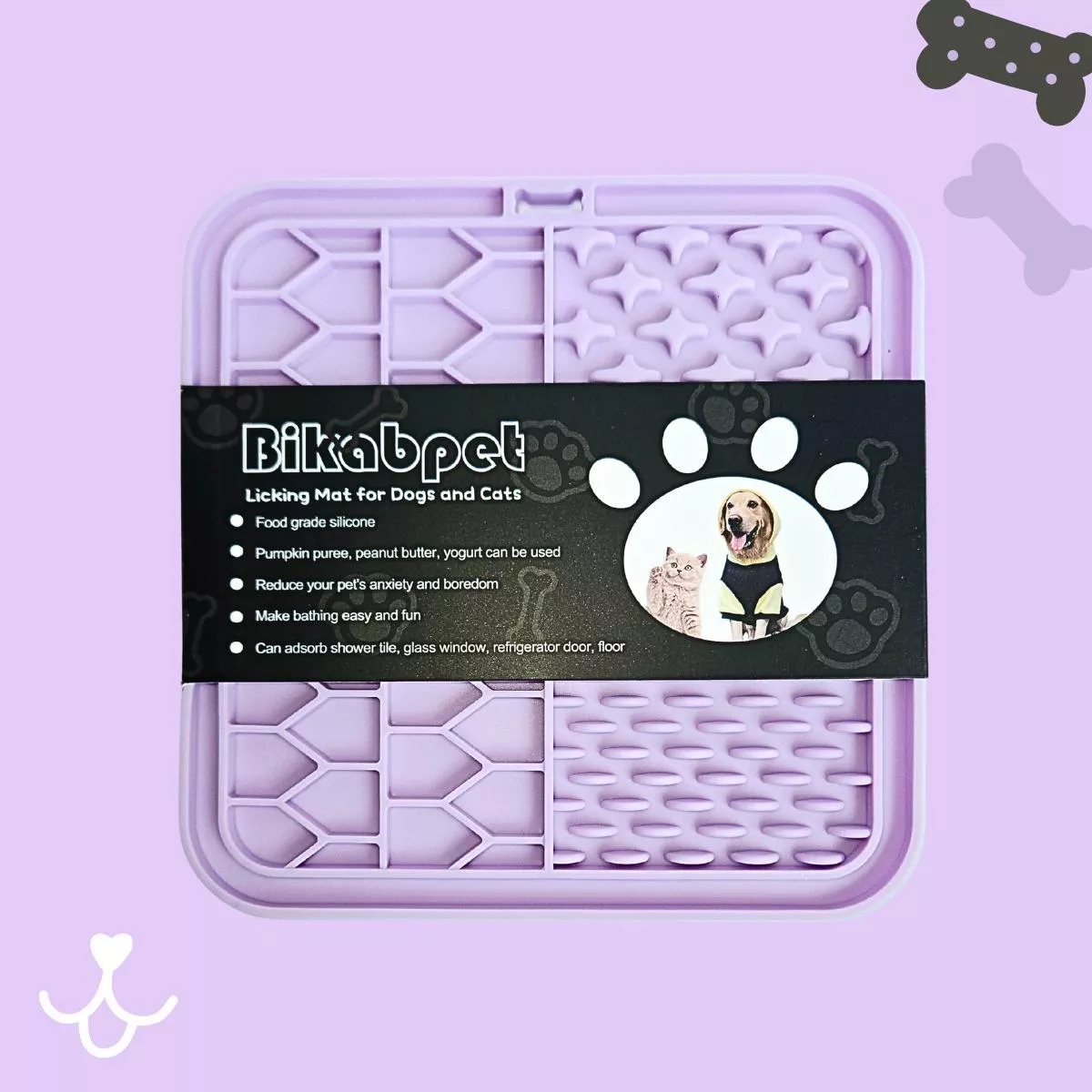 Dog Cat Lick Mat Purple