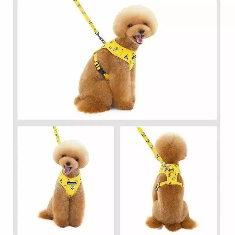 Dog Harness Yellow Medium