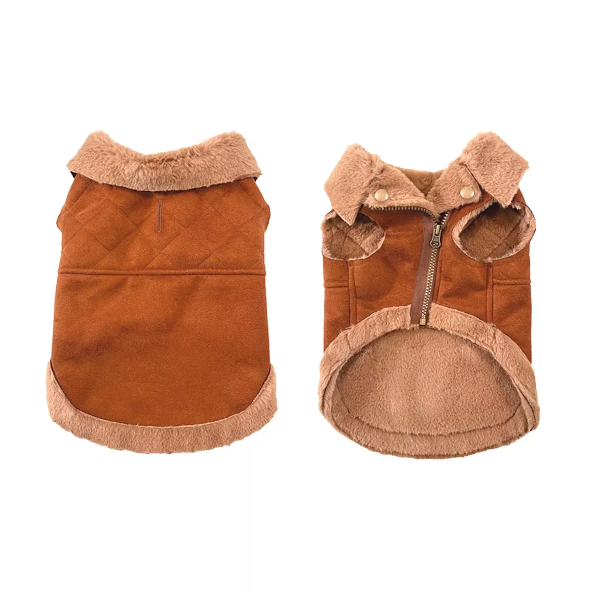 DOG JACKET STYLISH QUILT BEIGE