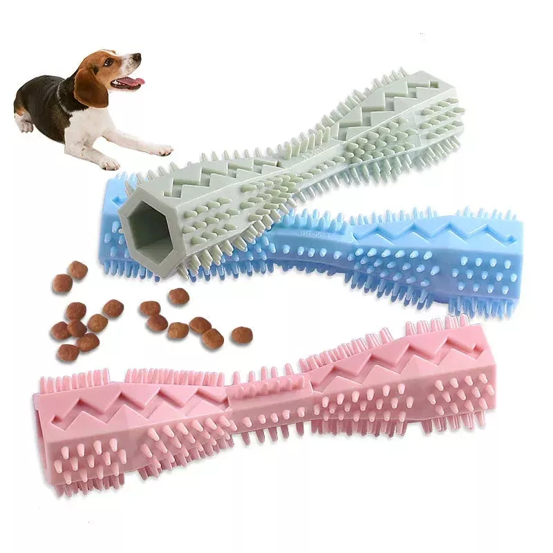 Dog Toothbrush Chew Stick Pink