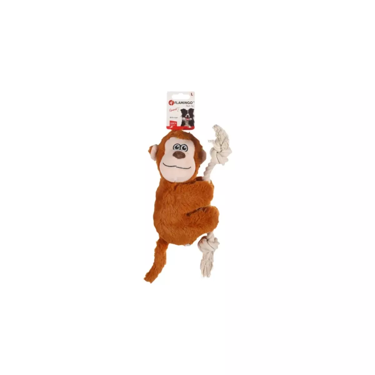 DOG TOY HANGTA MONKEY WITH ROPE