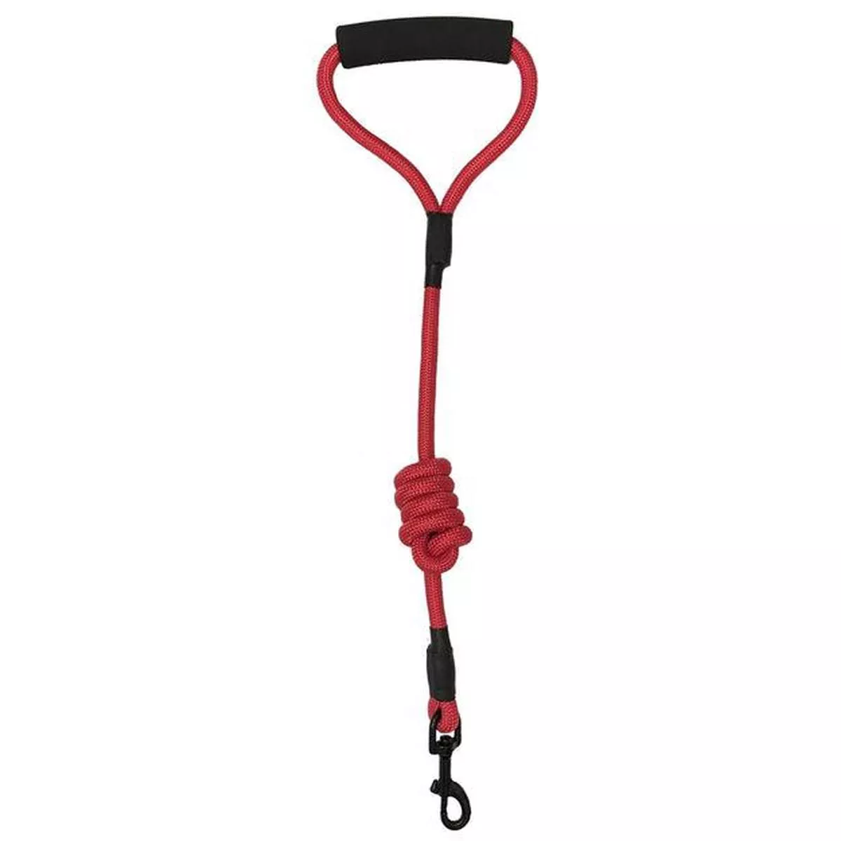 Dogline Round Nylon Dog Leash, Red