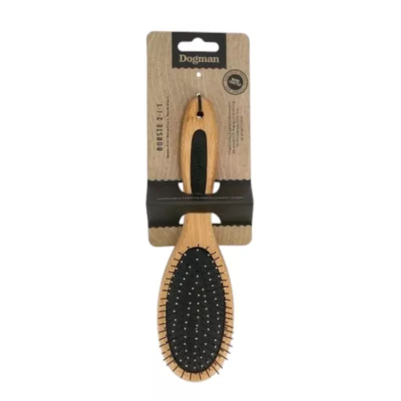Dogman Brush 2-in-1 Bamboo M
