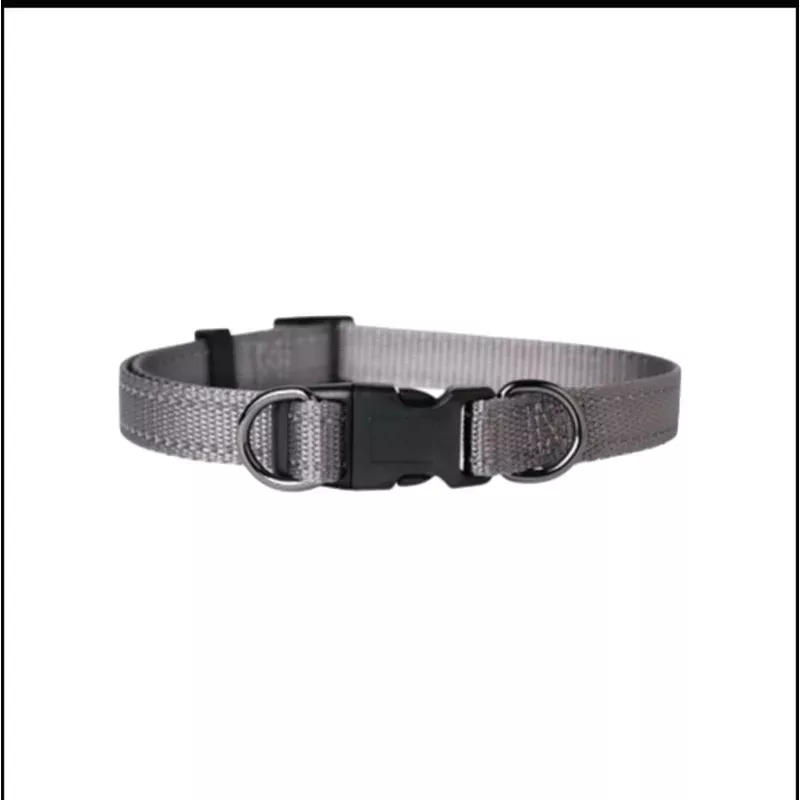 DogMan-Just. collar Iris grey M (35-50cm)