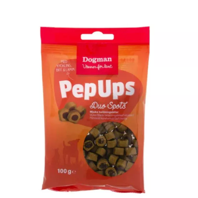DogMan-Pep Ups Duo Spots(Chicken,Beef&Lamb)100g