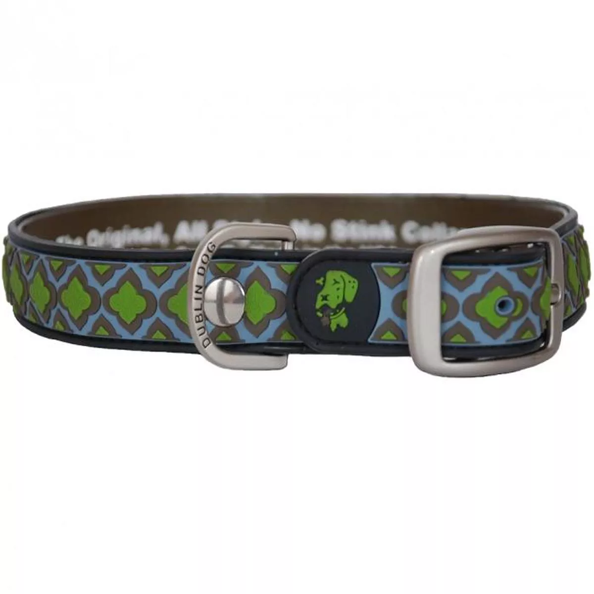 Dublin Dog Babylon Molded Dog Collar, Gray