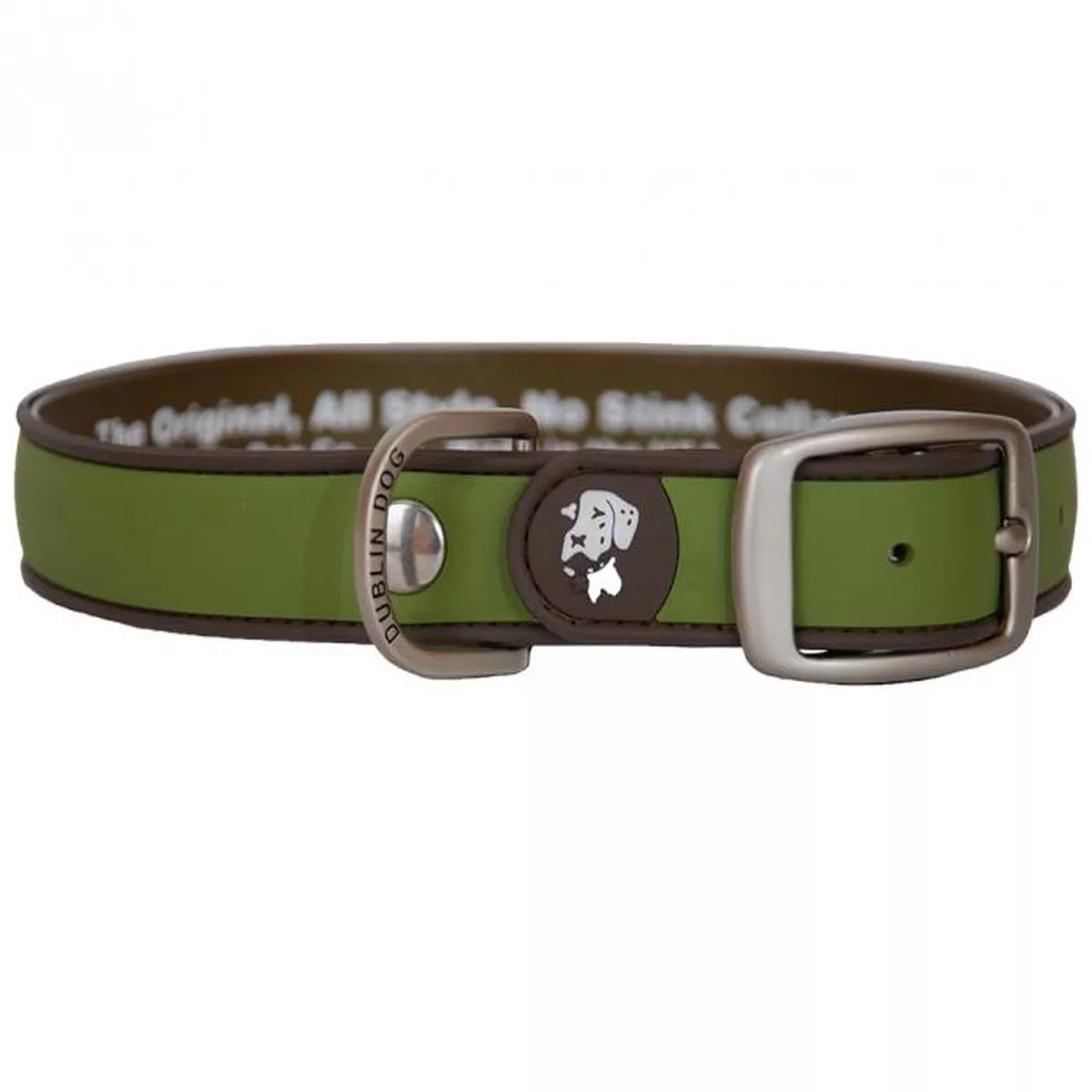 Dublin Dog Simply Solid Dog Collar, Green