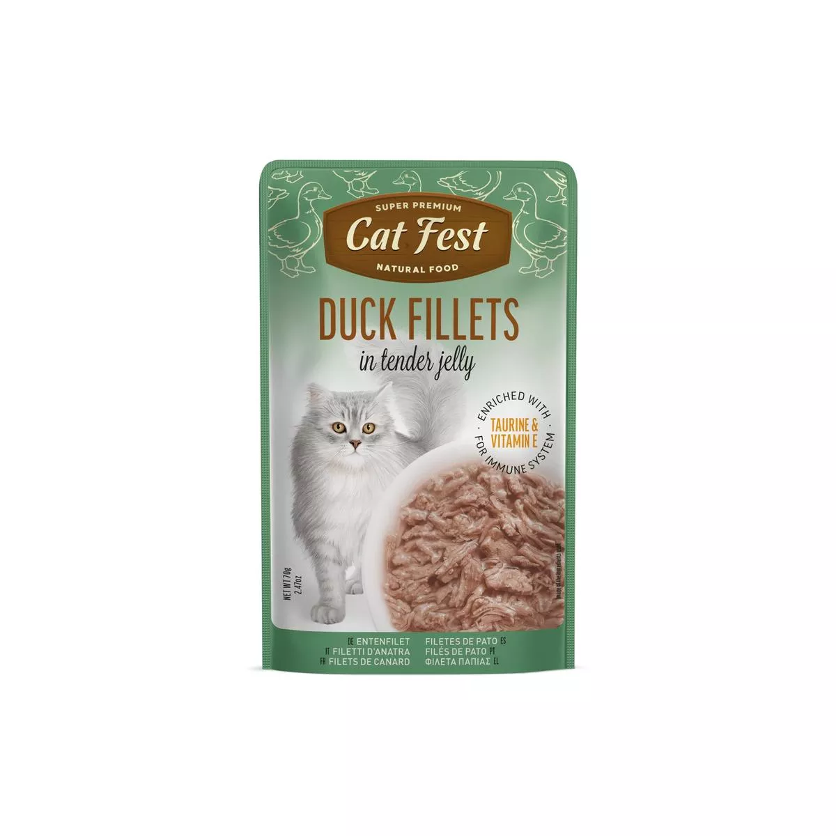 DUCK FILLETS IN TENDER JELLY 70G