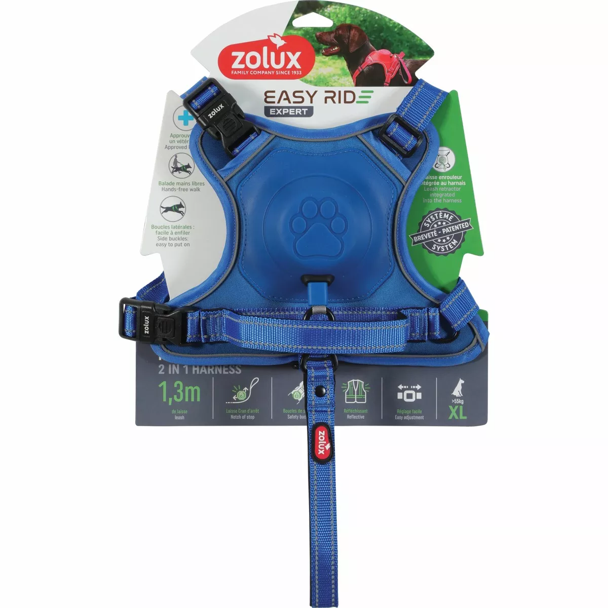 Easyride Harness Blue, XLarge