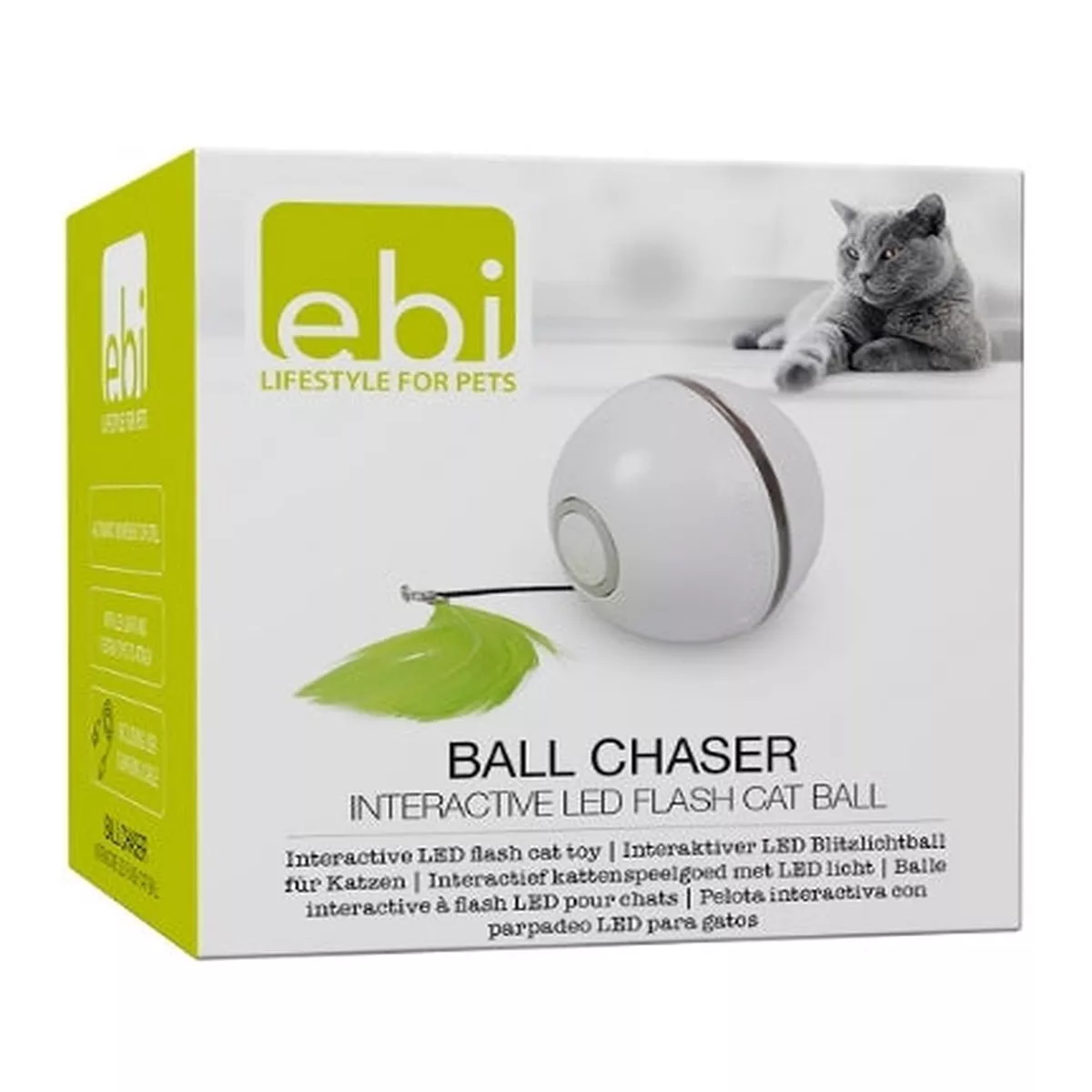 ebi Ball chaser Interactive LED Flash Cat Ball