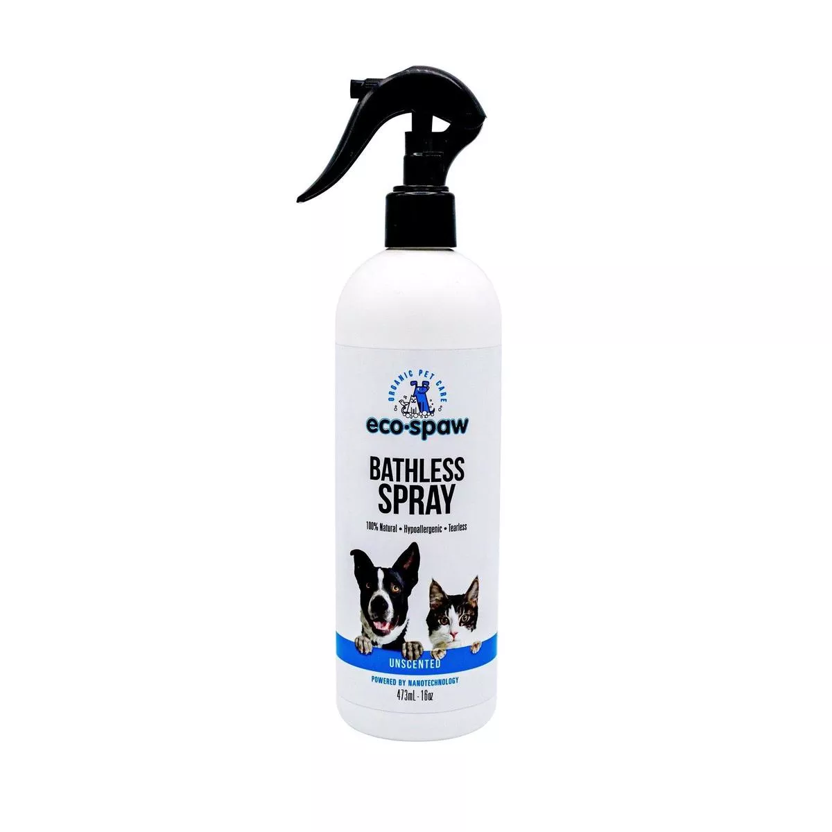 EcoSpaw Unscented Bathless Spray for Dogs & Cats
