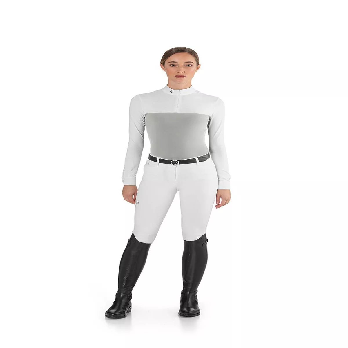 Ego 7 Mesh Grey Long Sleeve Show Shirt