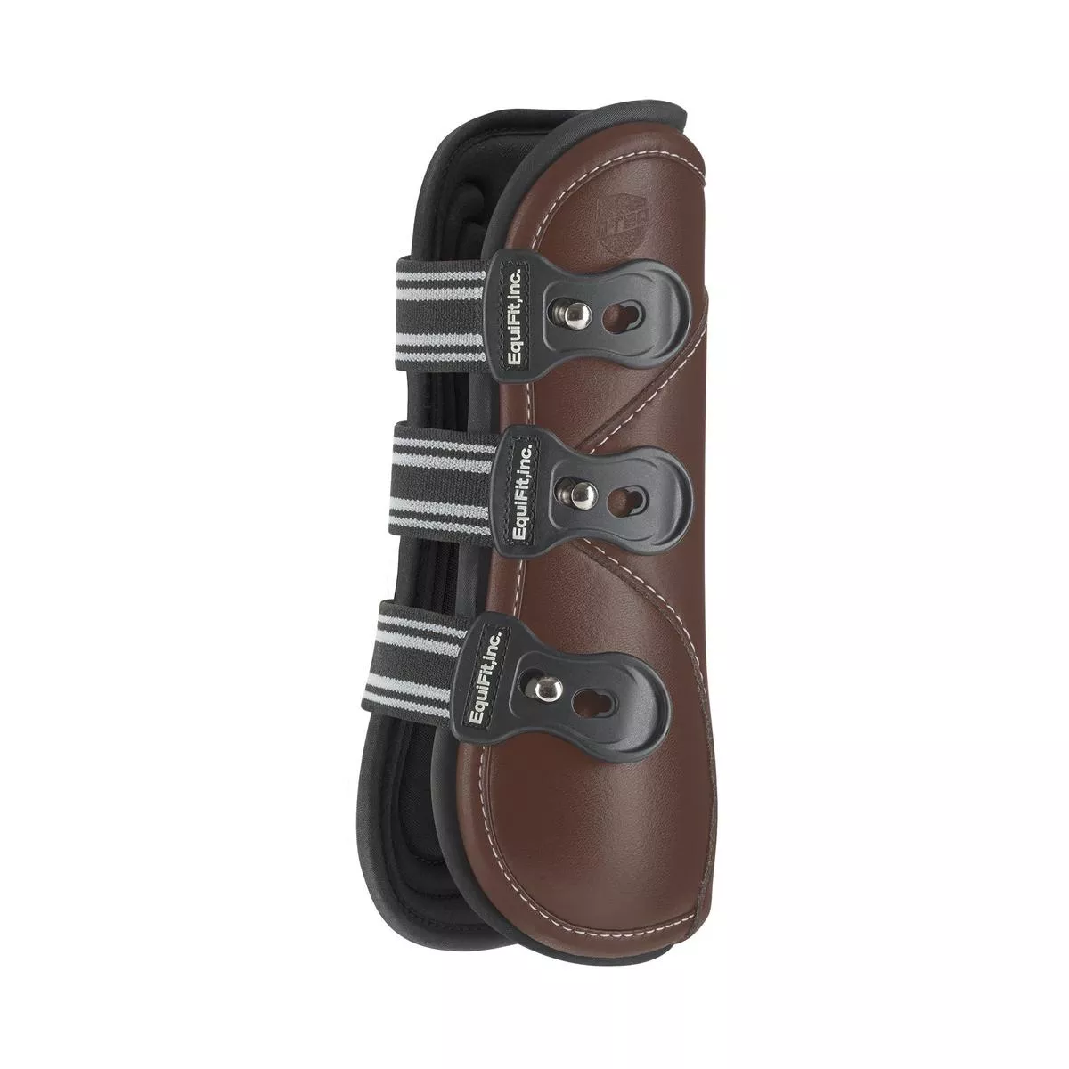 EquiFit D-Teq Front Boot with ImpacTeq Liner – S | Brown w/ Brown Binding