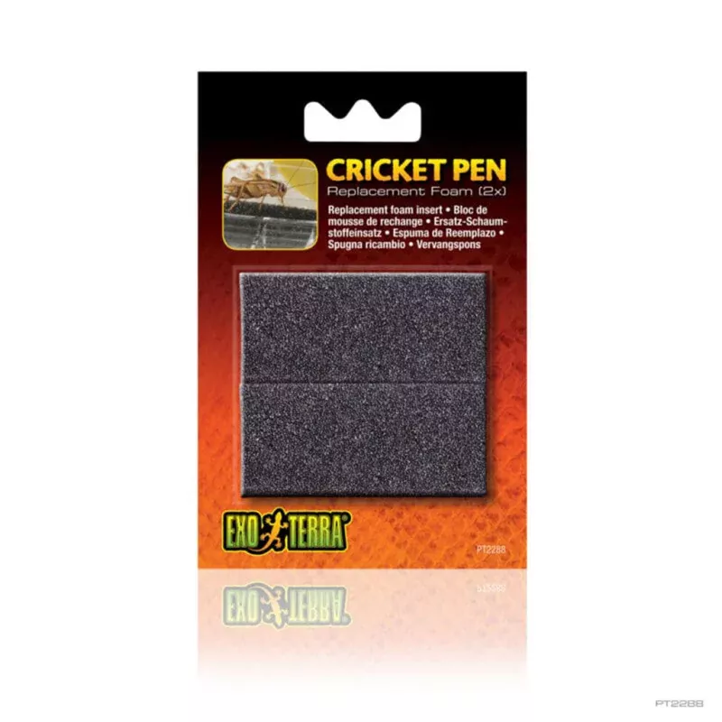 Exo Terra Cricket Pen Sponge Replacements 2ct