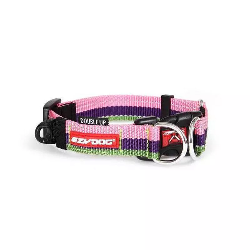 EzyDog Double Up Collar Bubblegum Small