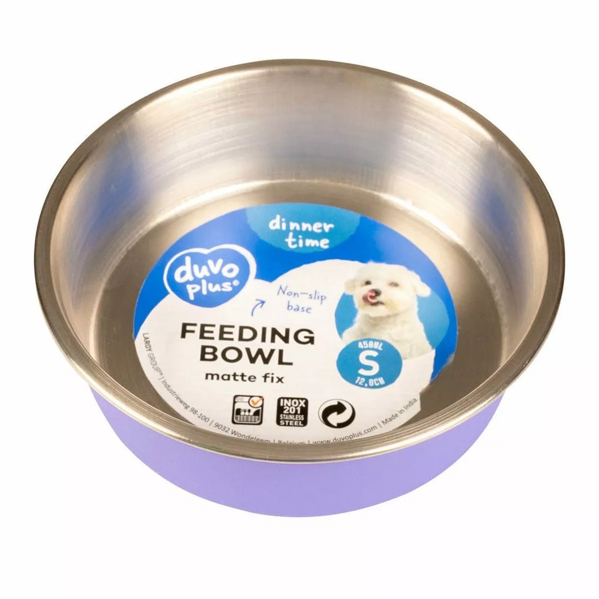 FEEDING BOWL MATTE FIX 12,8cm purple
