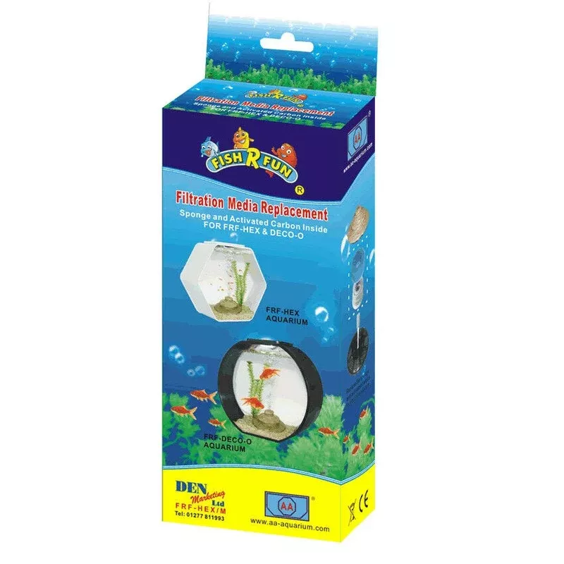 Fish R Fun Replacement Filter Media FRF-HEX/M Pk of 2