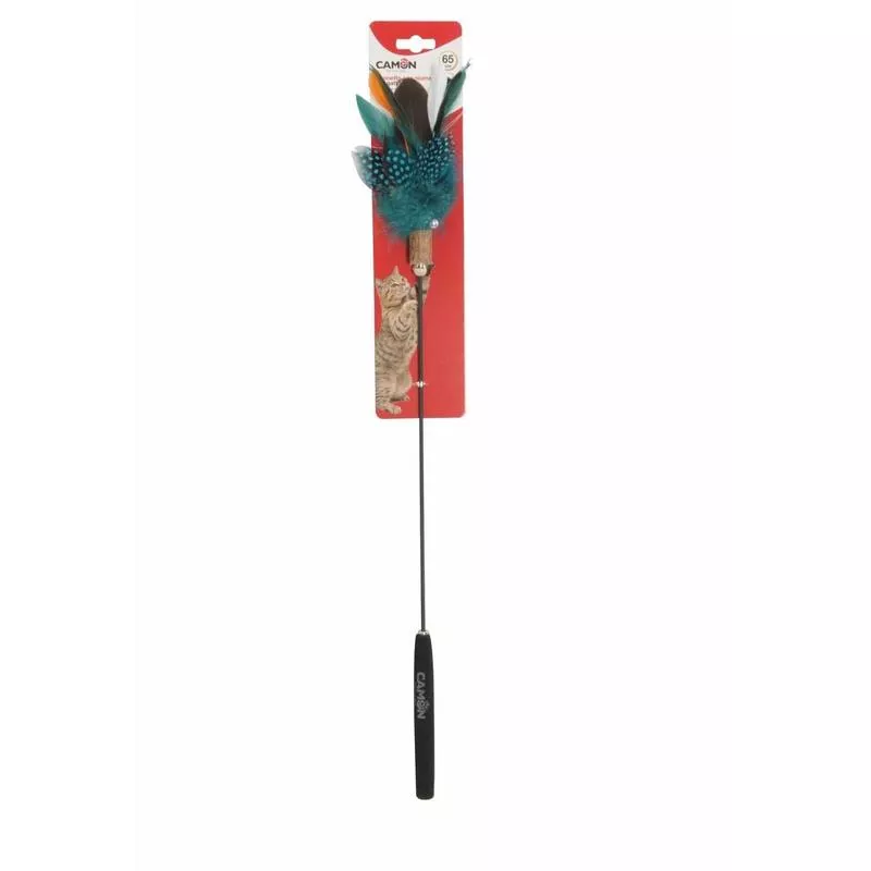 Fishing Rod For Cats With Softgrip Handle - Orange