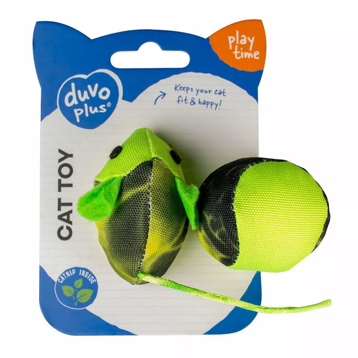 Flash mouse & ball 2pc - 16x3,8x4cm green