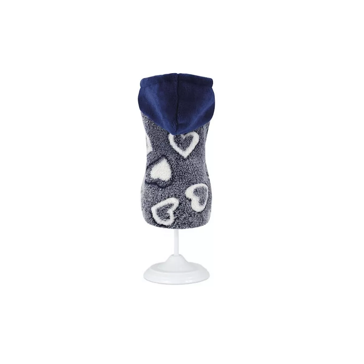 FLEECE HOODIE NAVY 30CM