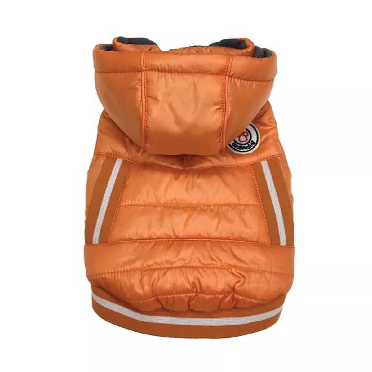 foufouBRANDS Arctic Tek Parka Dog Coat, Orange