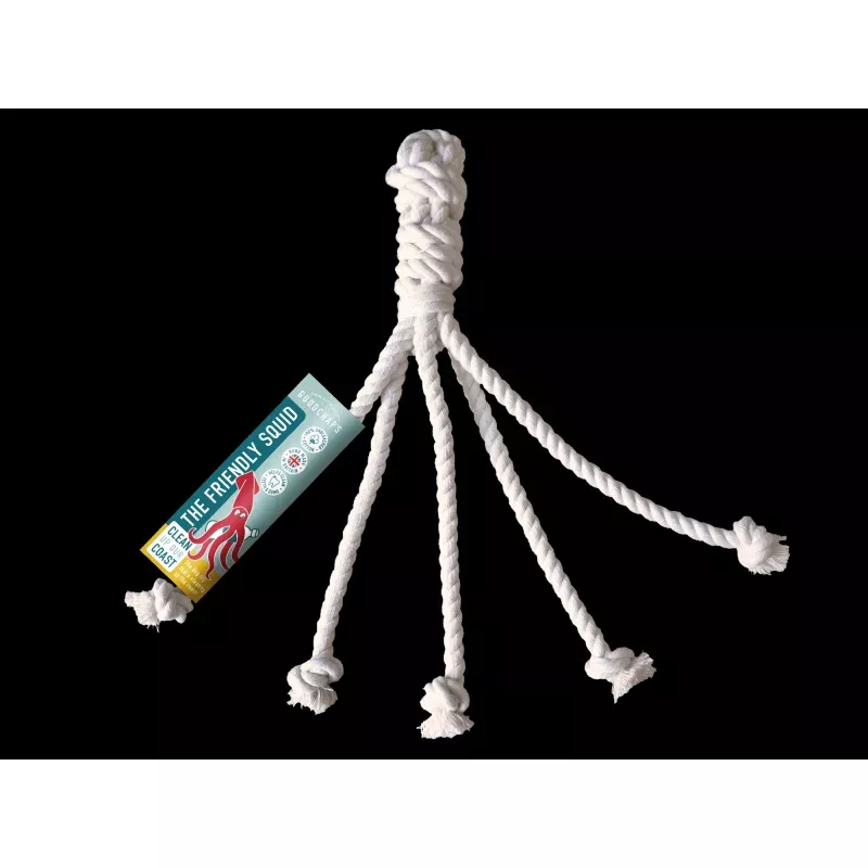 The Friendly Squid Cotton Eco Dog Toy