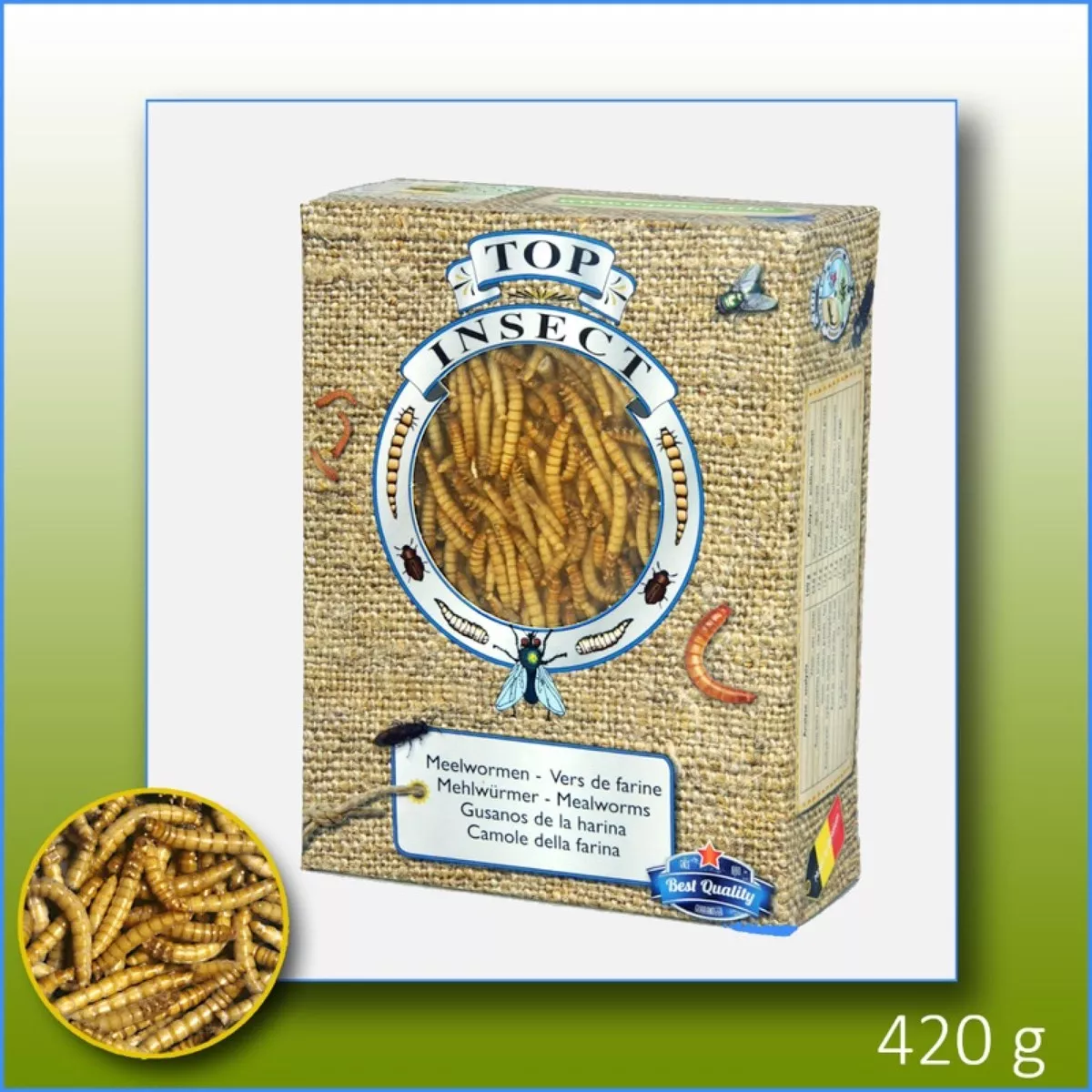 Frozen Mealworms 1 L Zero Waste