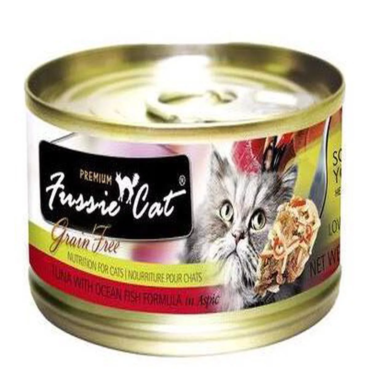 Fussie Cat Can Tuna and Oceanfish in Aspic GF – 2.82oz