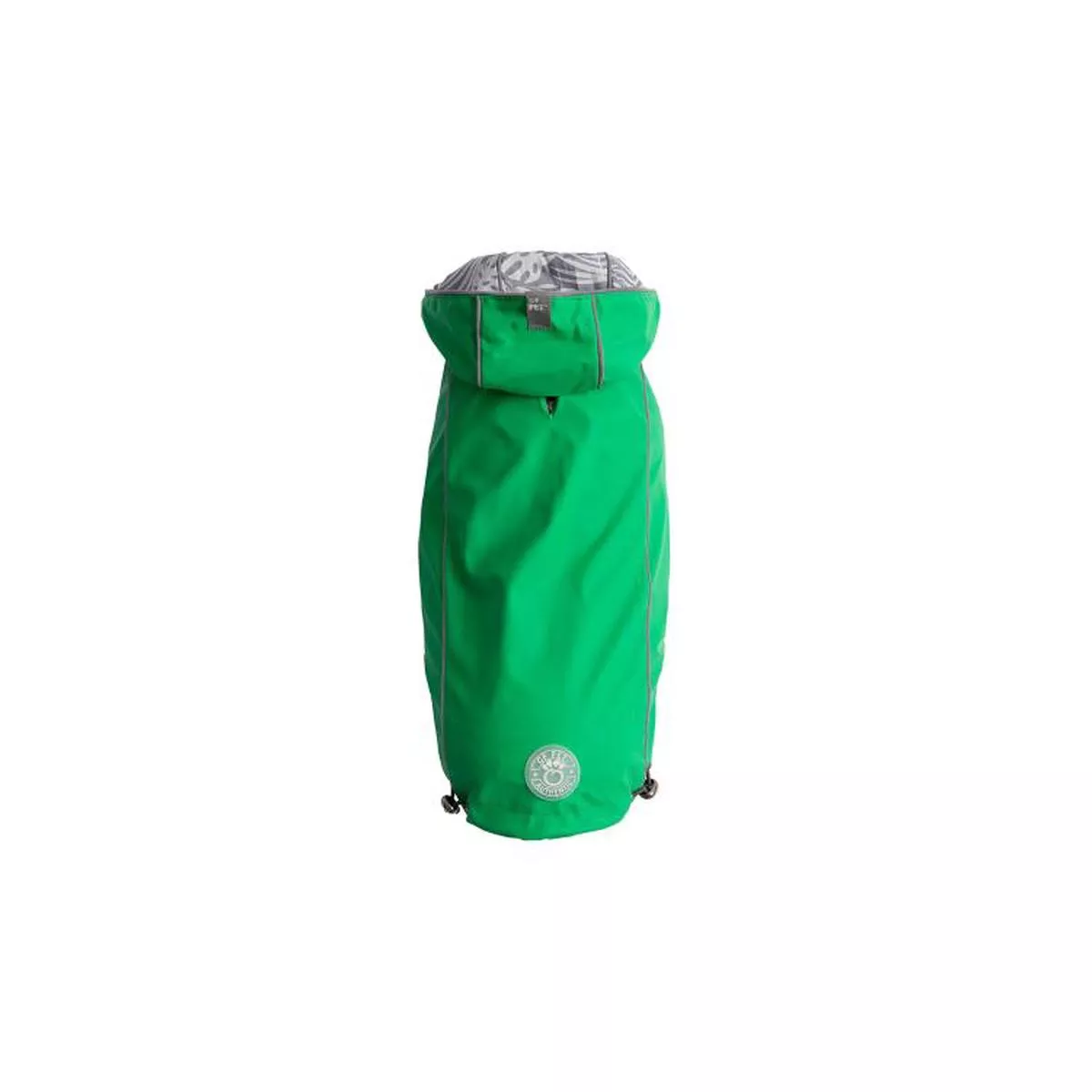 GF Pet Elasto-Fit Reversible Dog Raincoat, Green