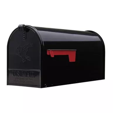 Gibraltar Large Elite Post Mount Mailbox – Black