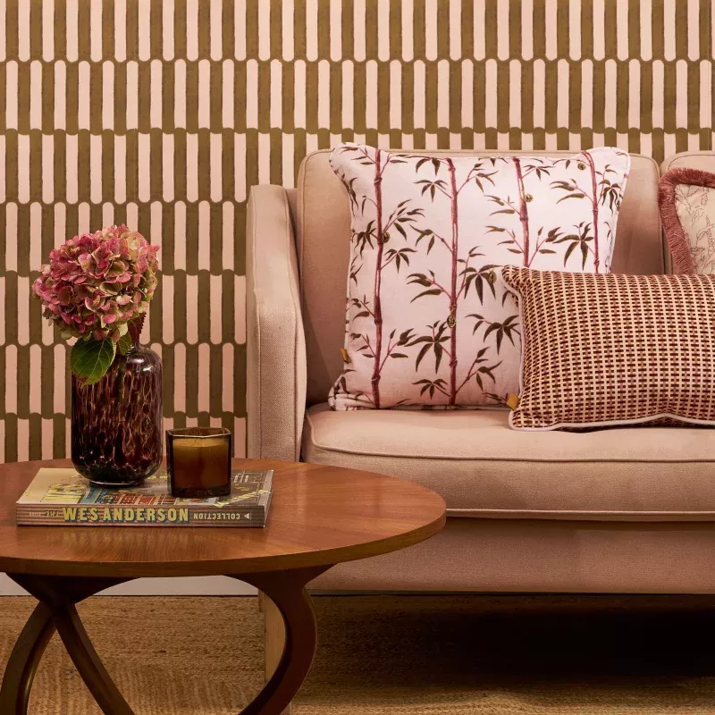 Glaze in Dusty - Wallpaper