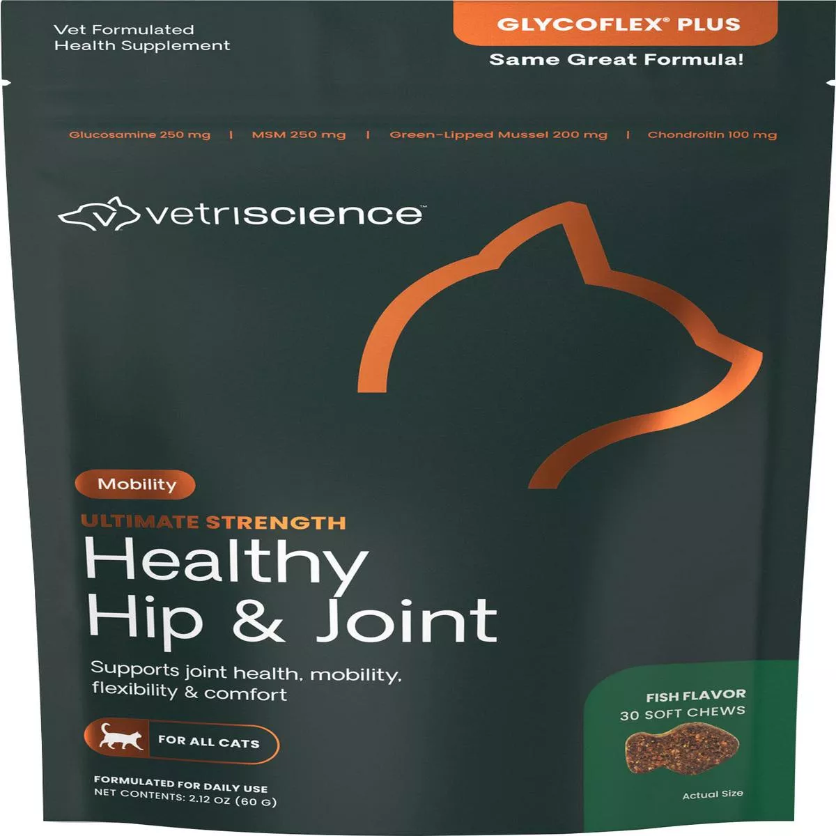 Glycoflex Plus Joint Support Cat Chews – FISH | 30 CT
