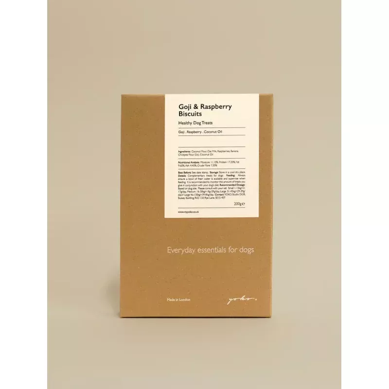 Goji & Raspberry Vegan Natural Dog Treat Biscuits