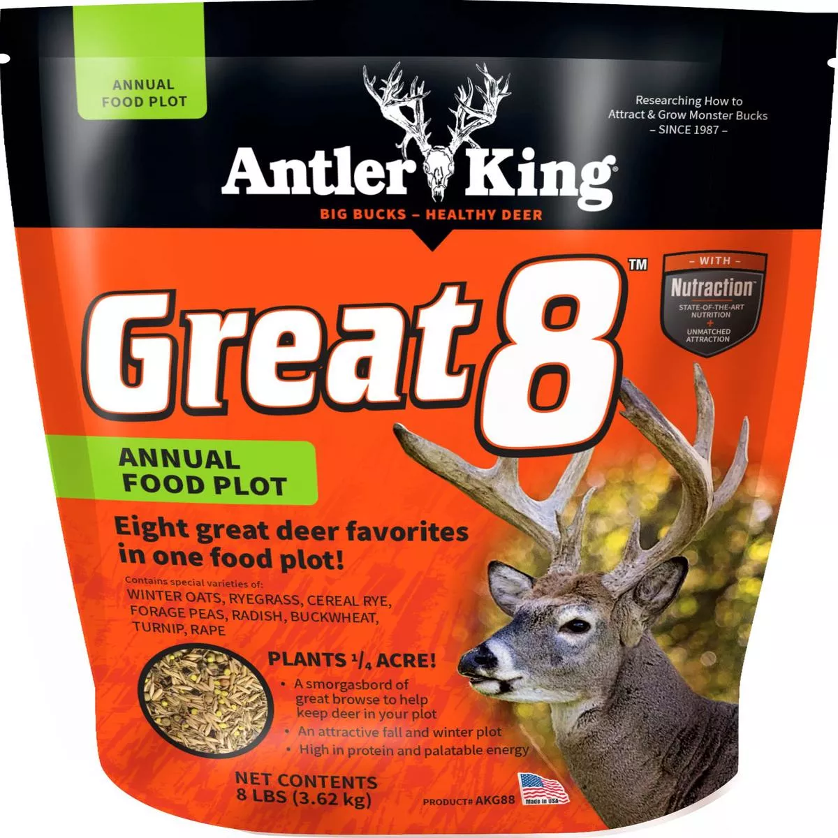 Great 8 Food Plot Mix – 8 LB