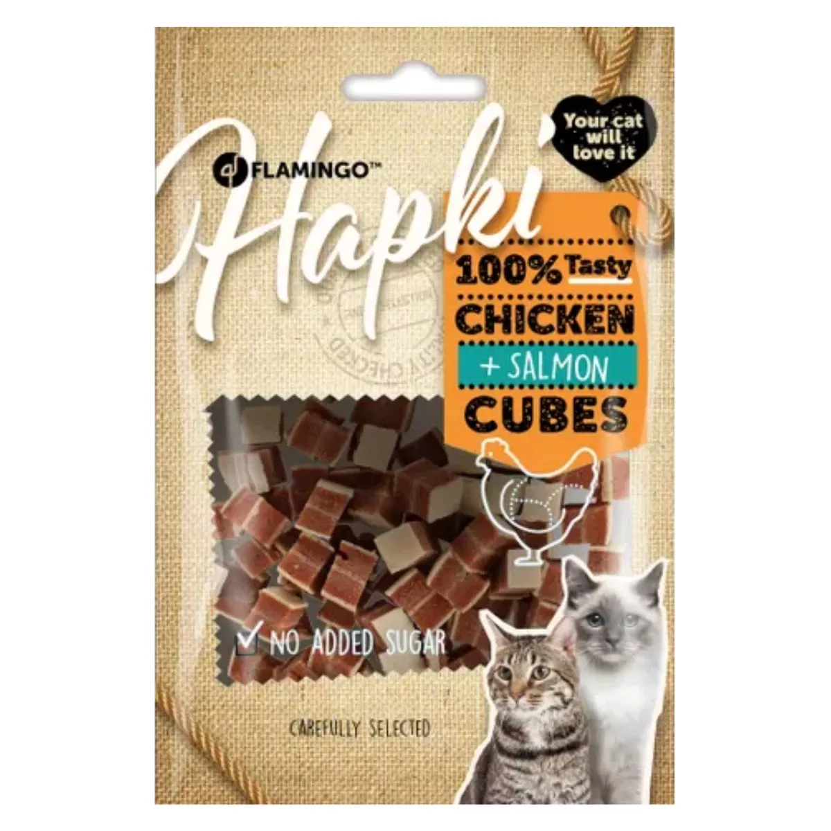 HAPKI CUBES WITH CHICKEN AND SALMON 50G