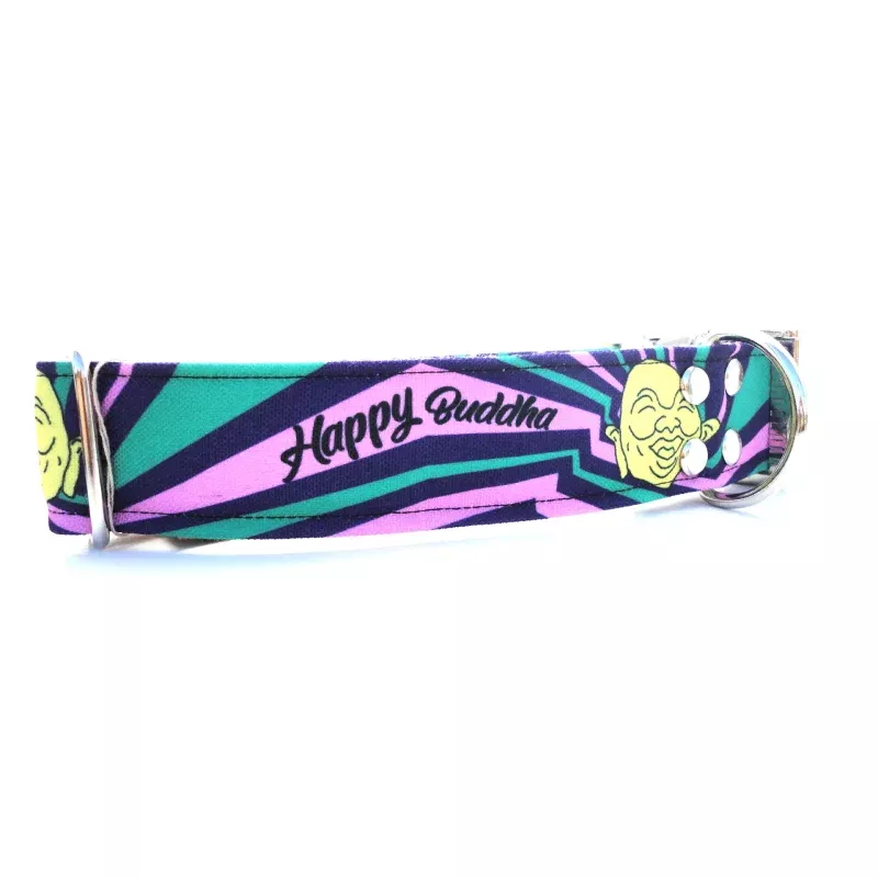 Happy Buddha Dog Collar {Purple}