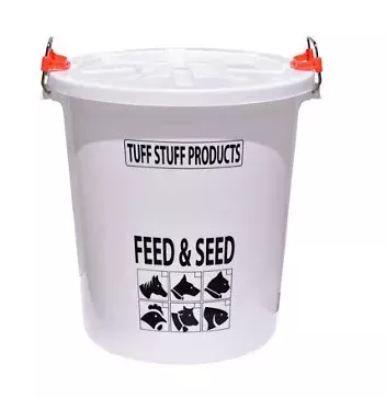 Heavy Duty Storage Drum with Lid and Stainless Locking Handle – 7 gal