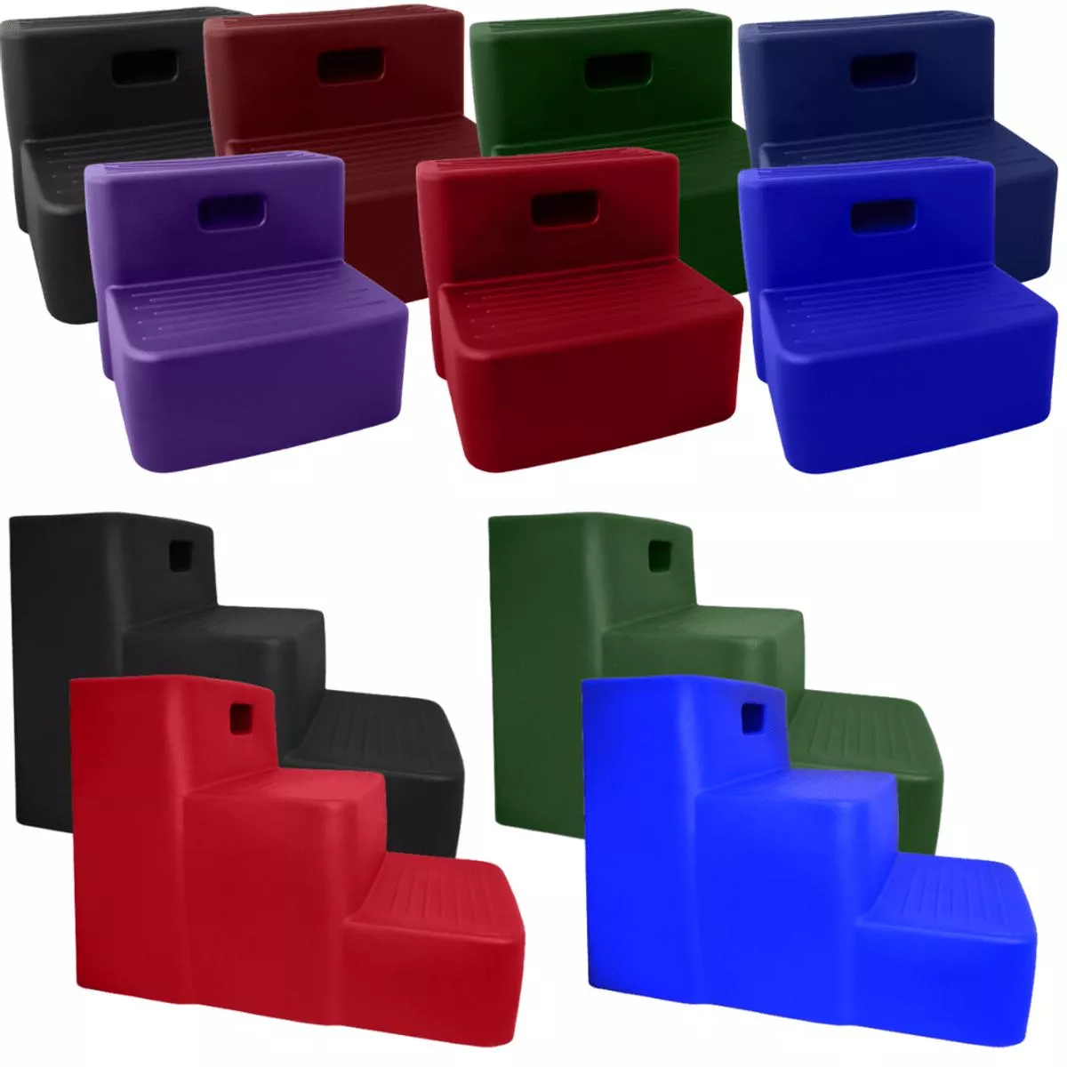 Horsemens Pride Mounting Block – Red | 2 Step