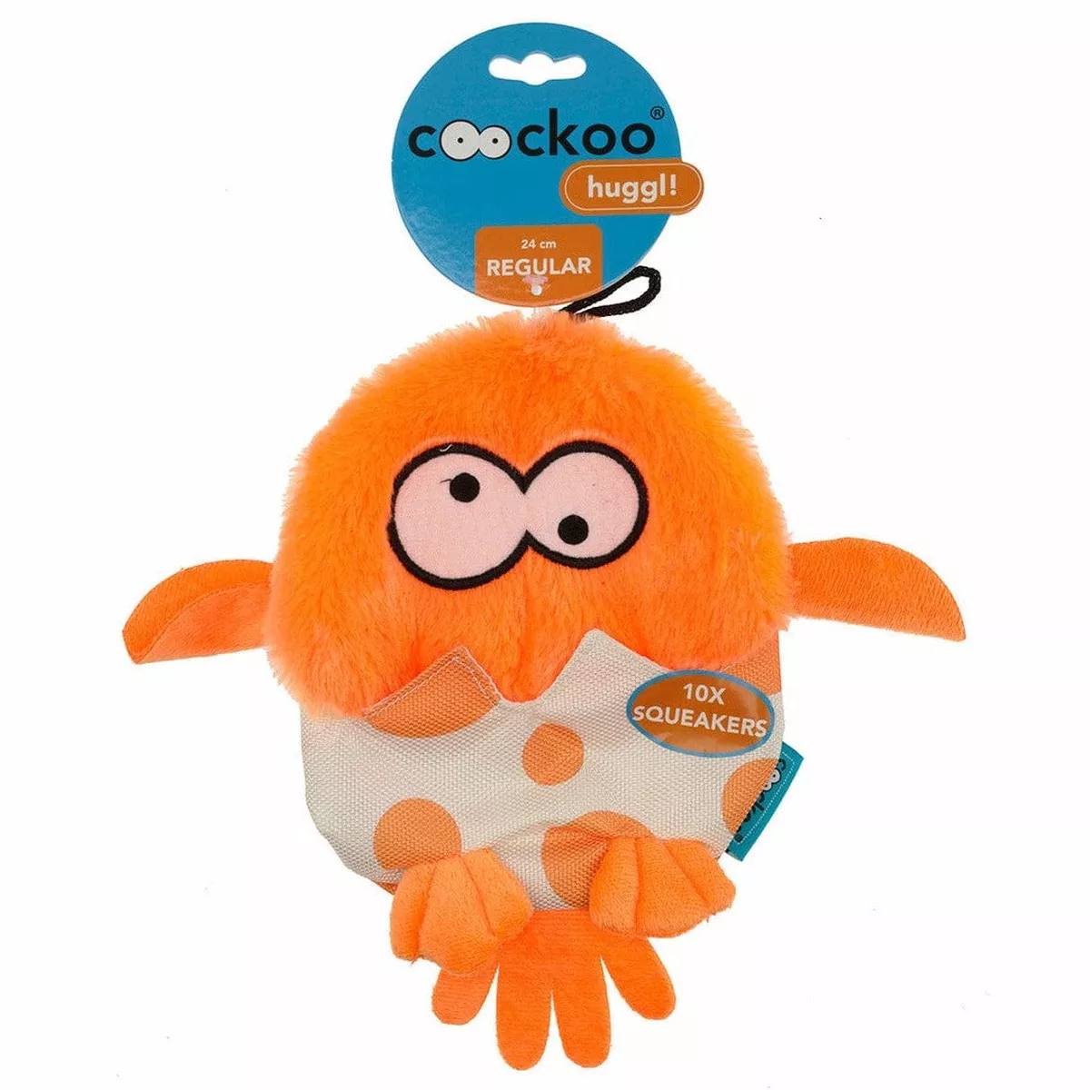 Huggl Squeakers 24x18cm orange