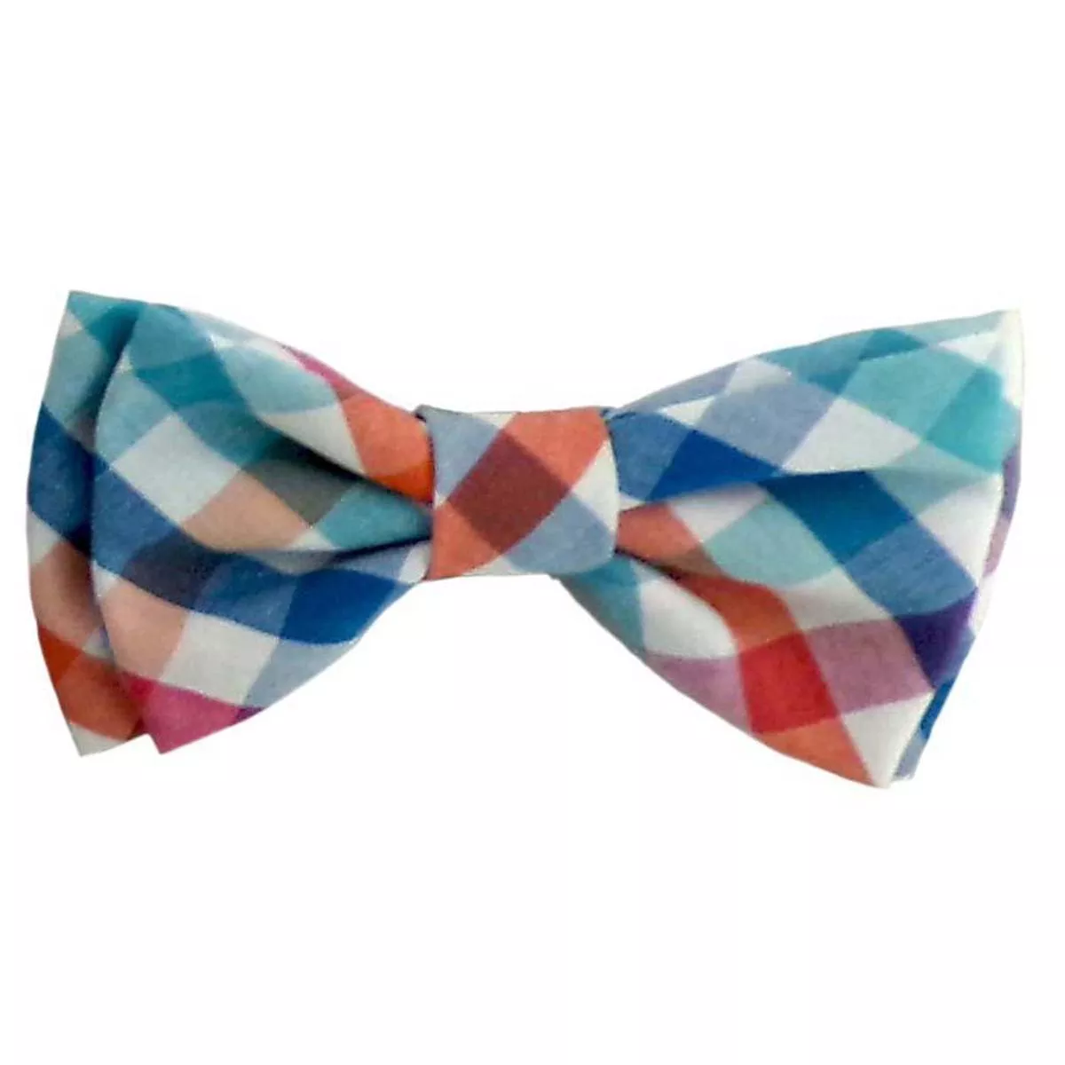 Huxley & Kent Pet Bow Tie, Blue/Green Check